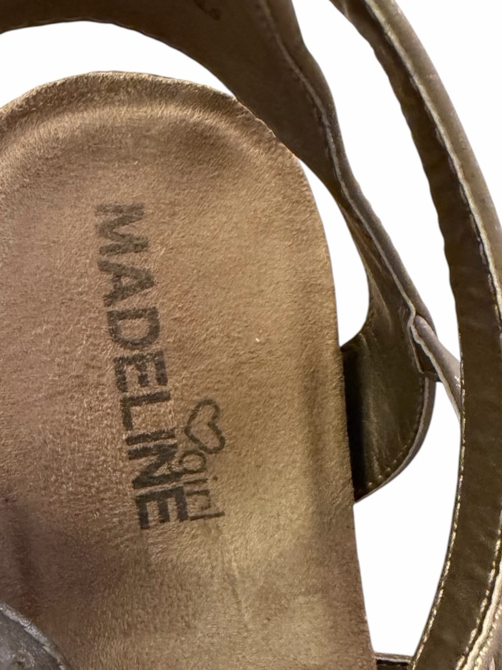 Madeline Womens Size 8.5 Metallic Tan Espadrille Platform Gladiator Sandals Boho - Picture 8 of 12